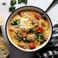 Spicy Sausage, Lentil and Kale Soup-image