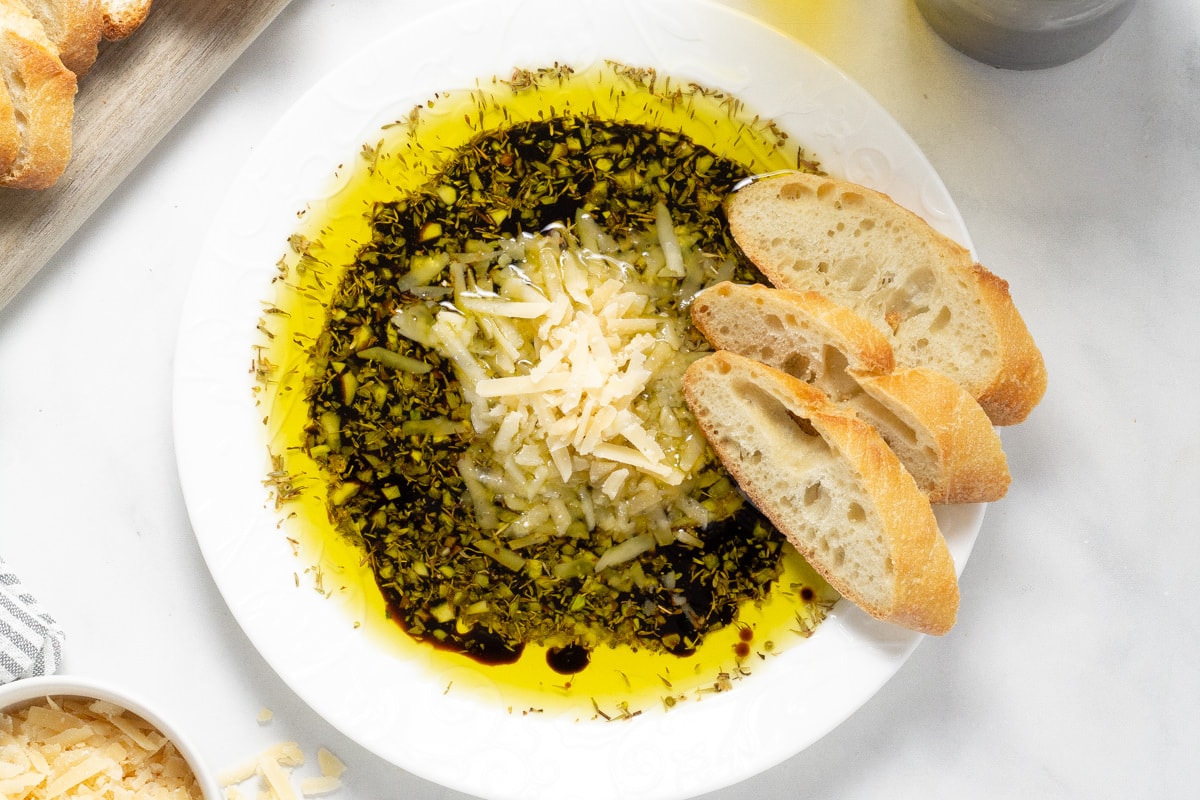 Olive Oil Bread Dip Video Midwest Foodie