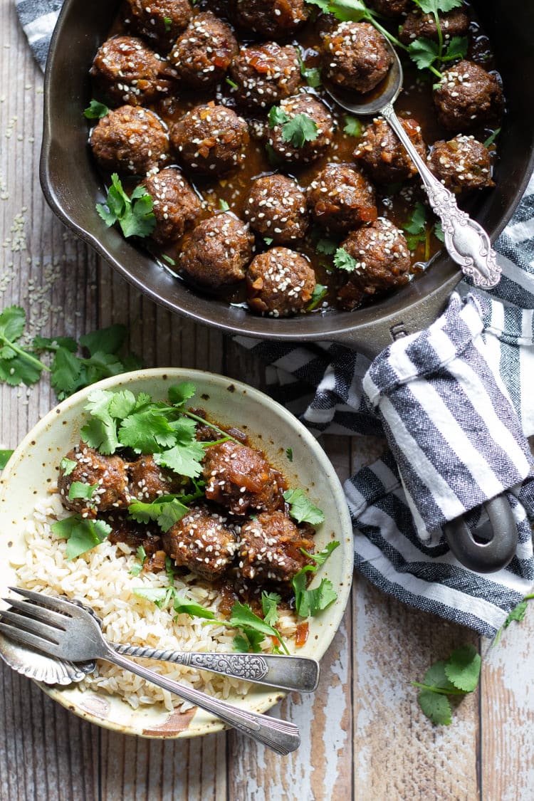 Baked Korean Beef Meatballs Midwest Foodie