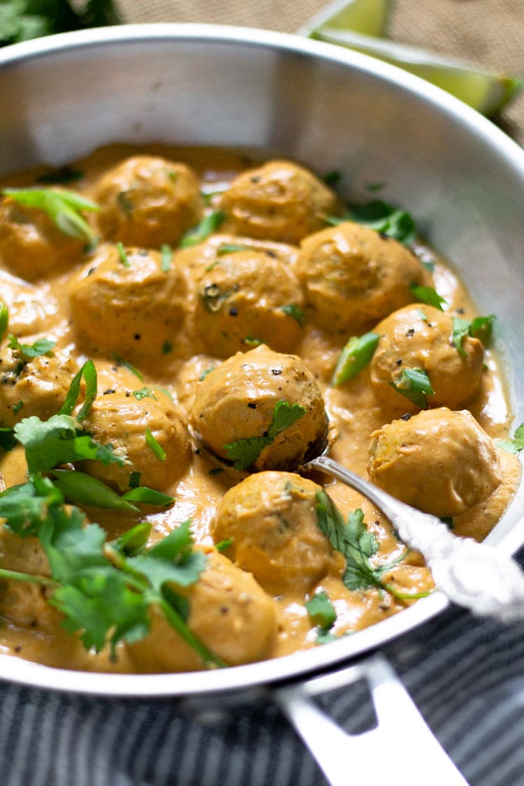 Thai Chicken Meatballs Midwest Foodie