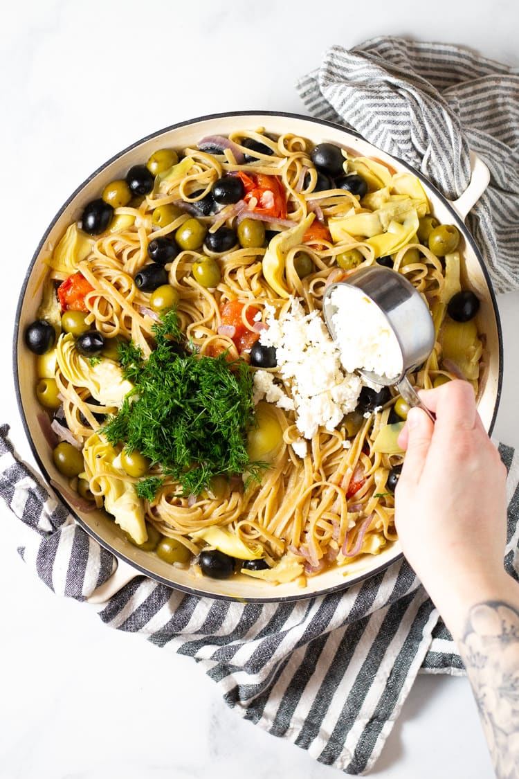 Mediterranean One Pot Pasta Midwest Foodie 