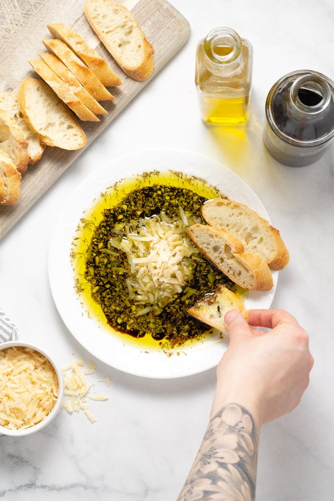 Olive Oil & Balsamic Vinegar Bread Dip Midwest Foodie