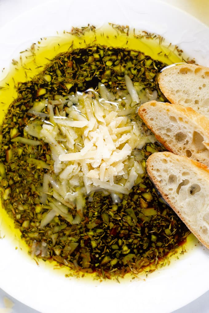 Olive Oil & Balsamic Vinegar Bread Dip | Midwest Foodie