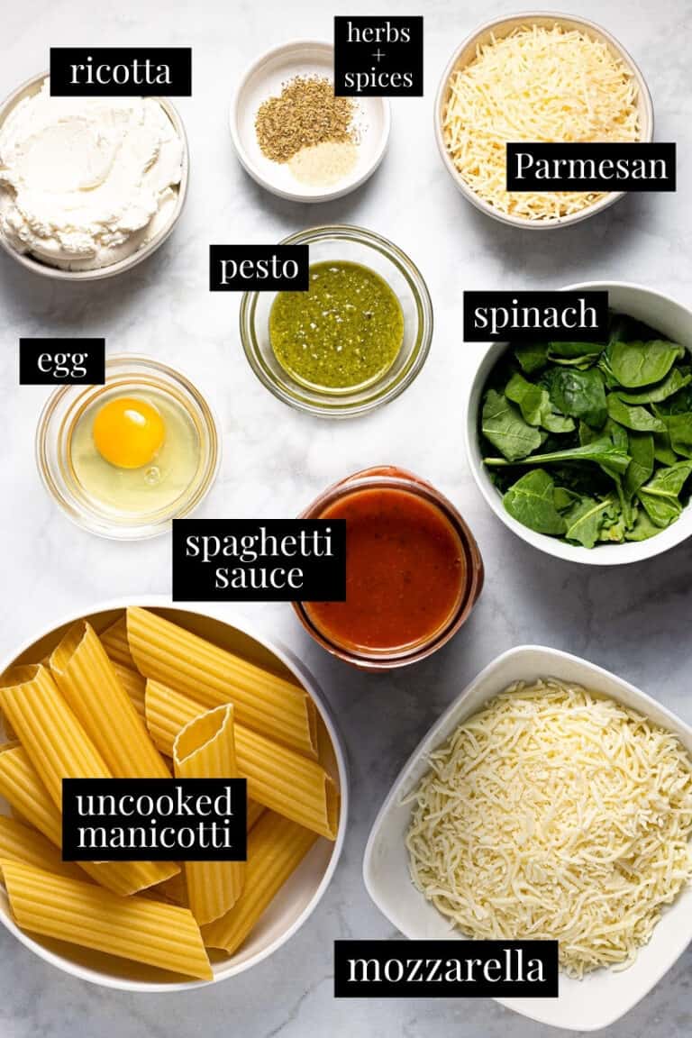 No Boil Baked Manicotti Recipe | Midwest Foodie