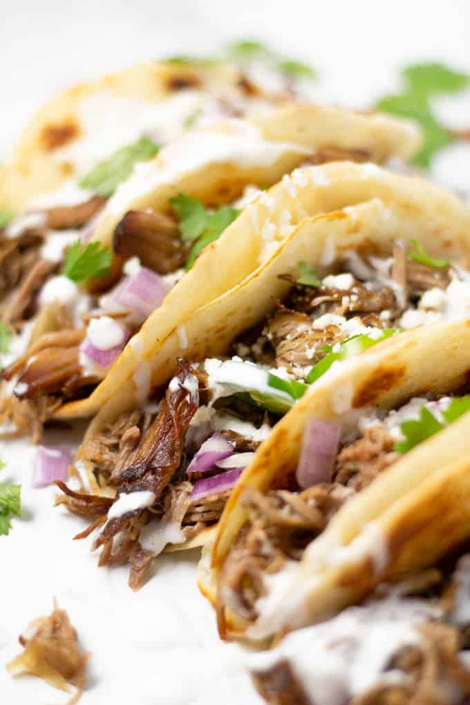 Slow Cooker Beer Braised Pork Carnitas Midwest Foodie