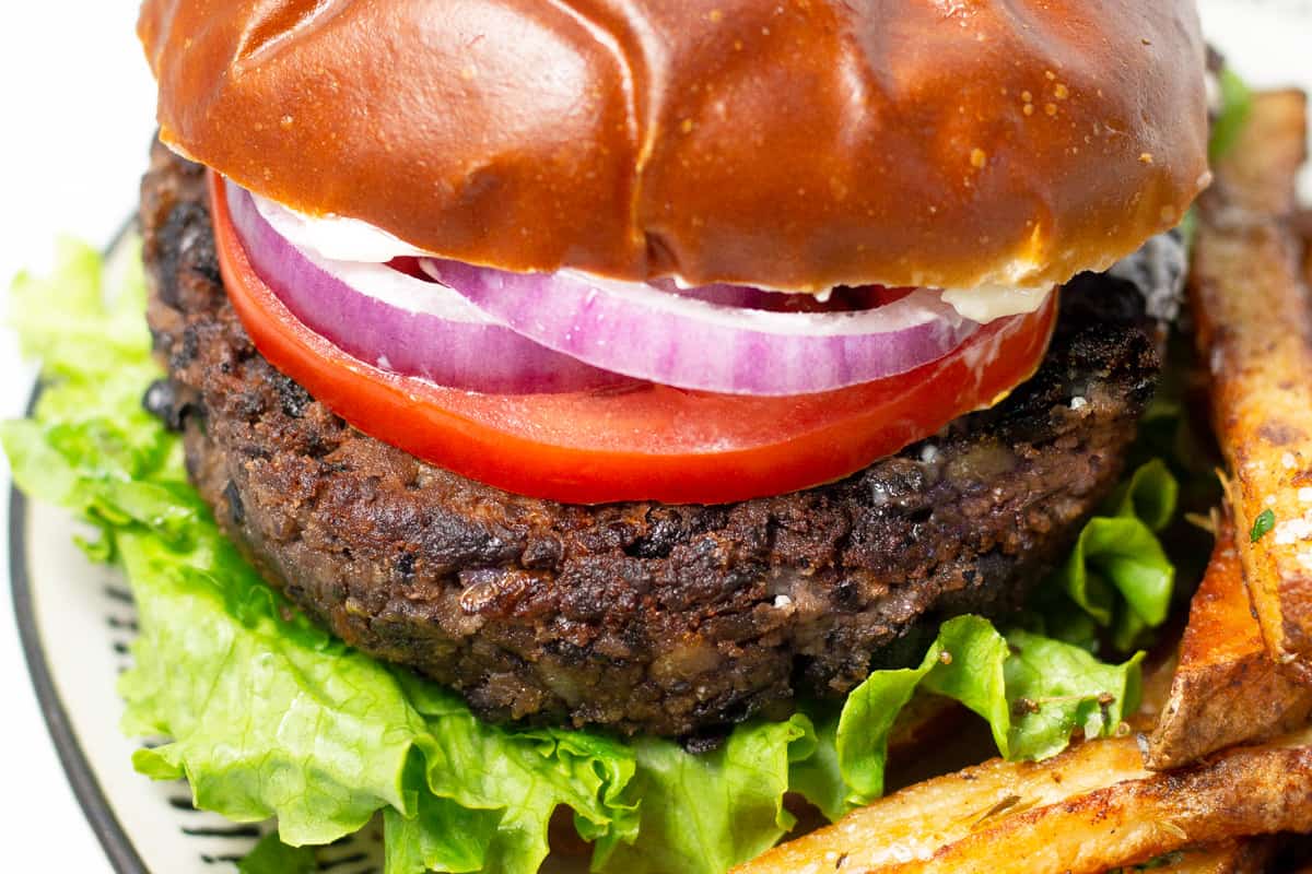 Black Bean Burger - Midwest Foodie