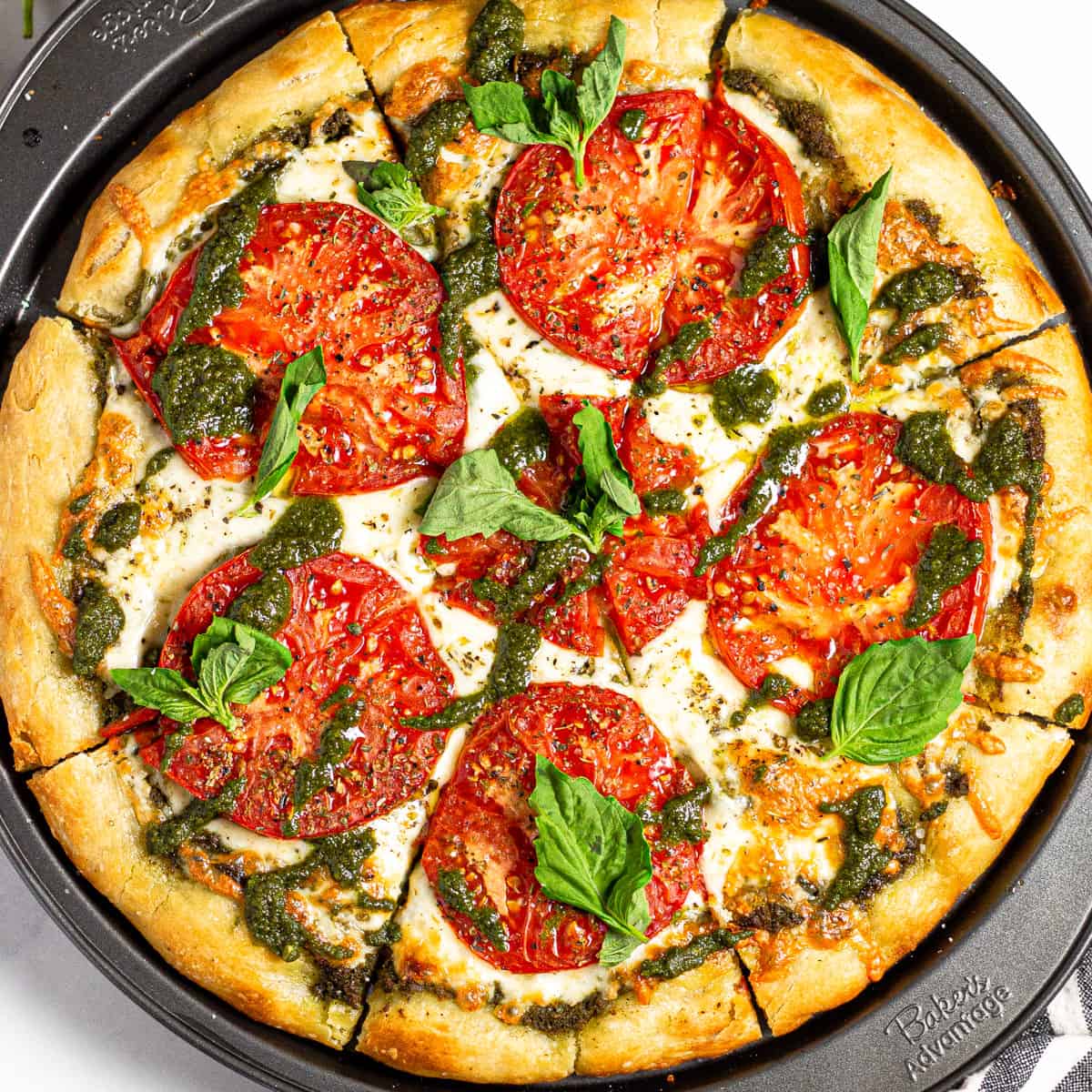 Tomato and Pesto Pizza Recipe