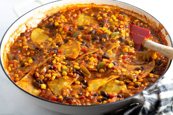 Skillet Enchiladas One Pan Dinner Midwest Foodie