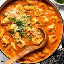 Creamy Tuscan Tomato Tortellini Soup-image