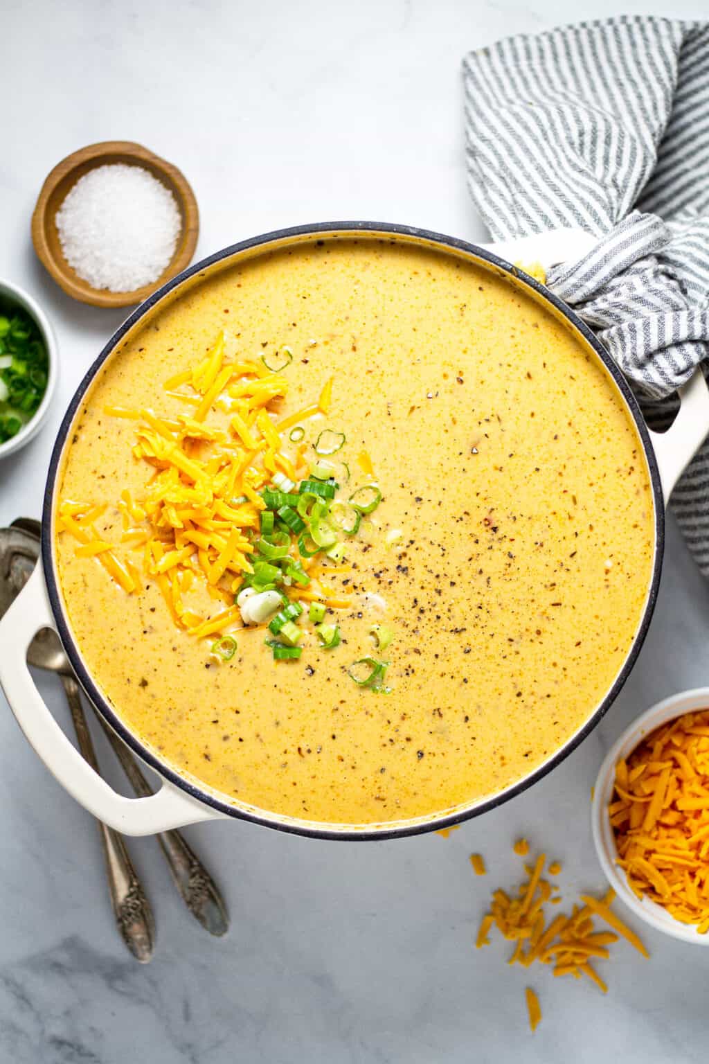 Beer Cheese Potato Soup with Sausage [VIDEO!] Midwest Foodie