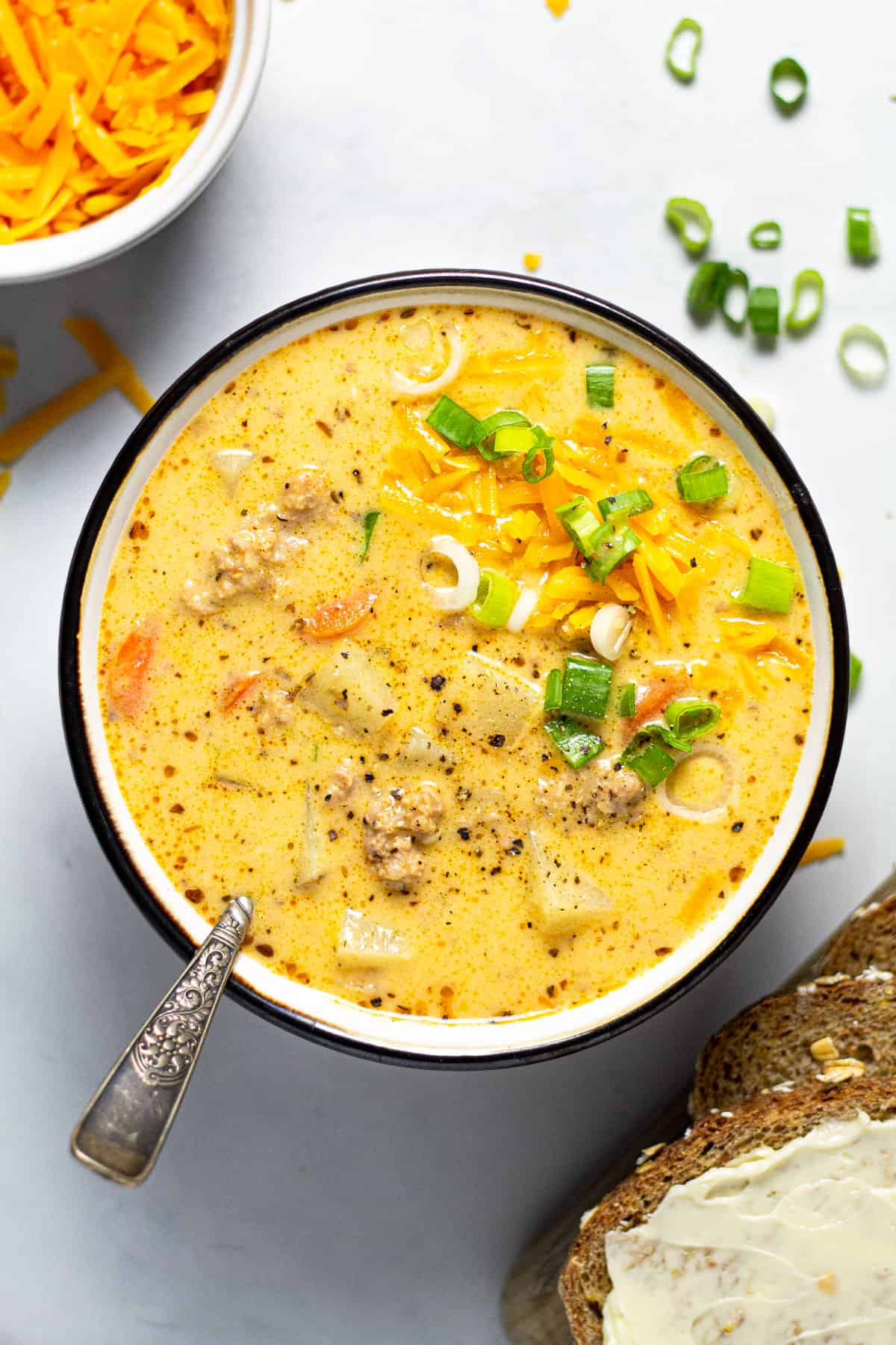  Beer Cheese Potato Soup with Sausage