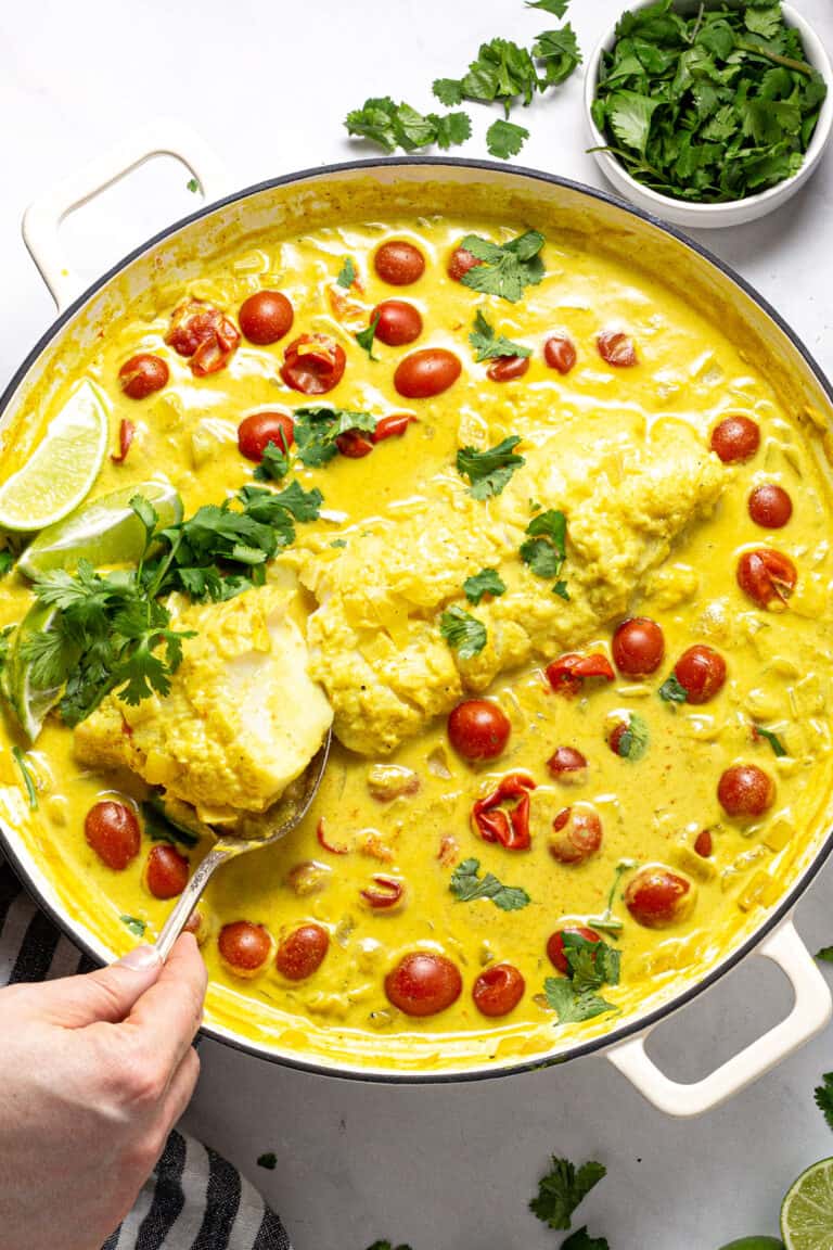 Tomato & Coconut Curried Cod