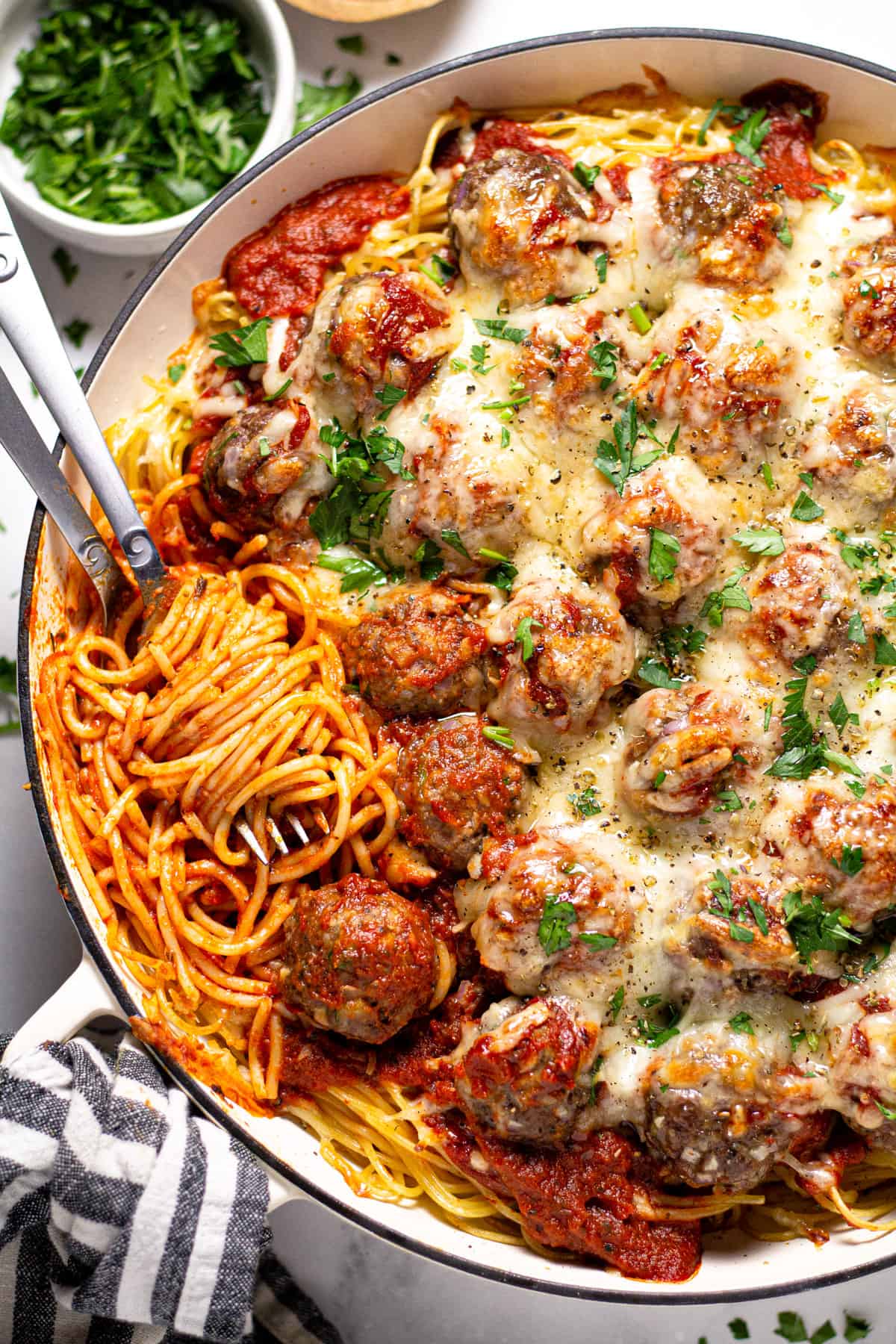 Baked Spaghetti And Meatballs Midwest Foodie