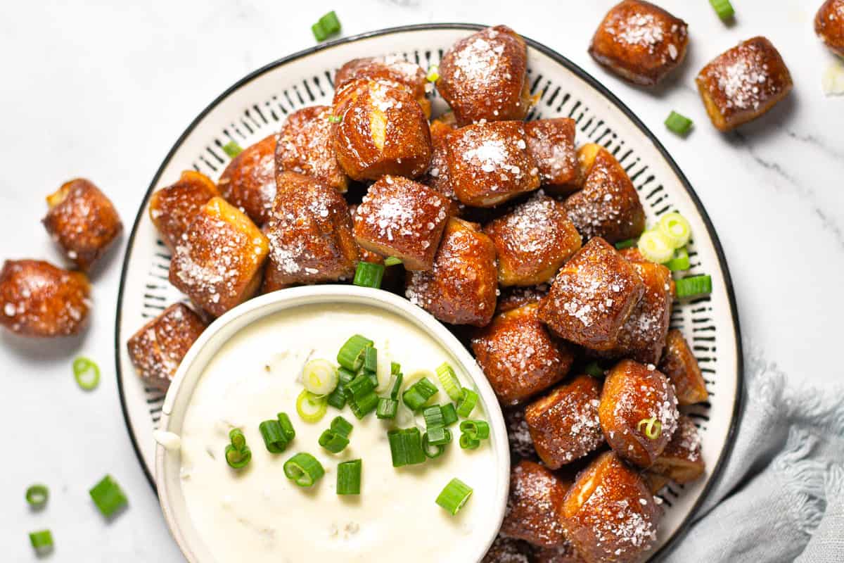 Pizza Dough Pretzel Bites