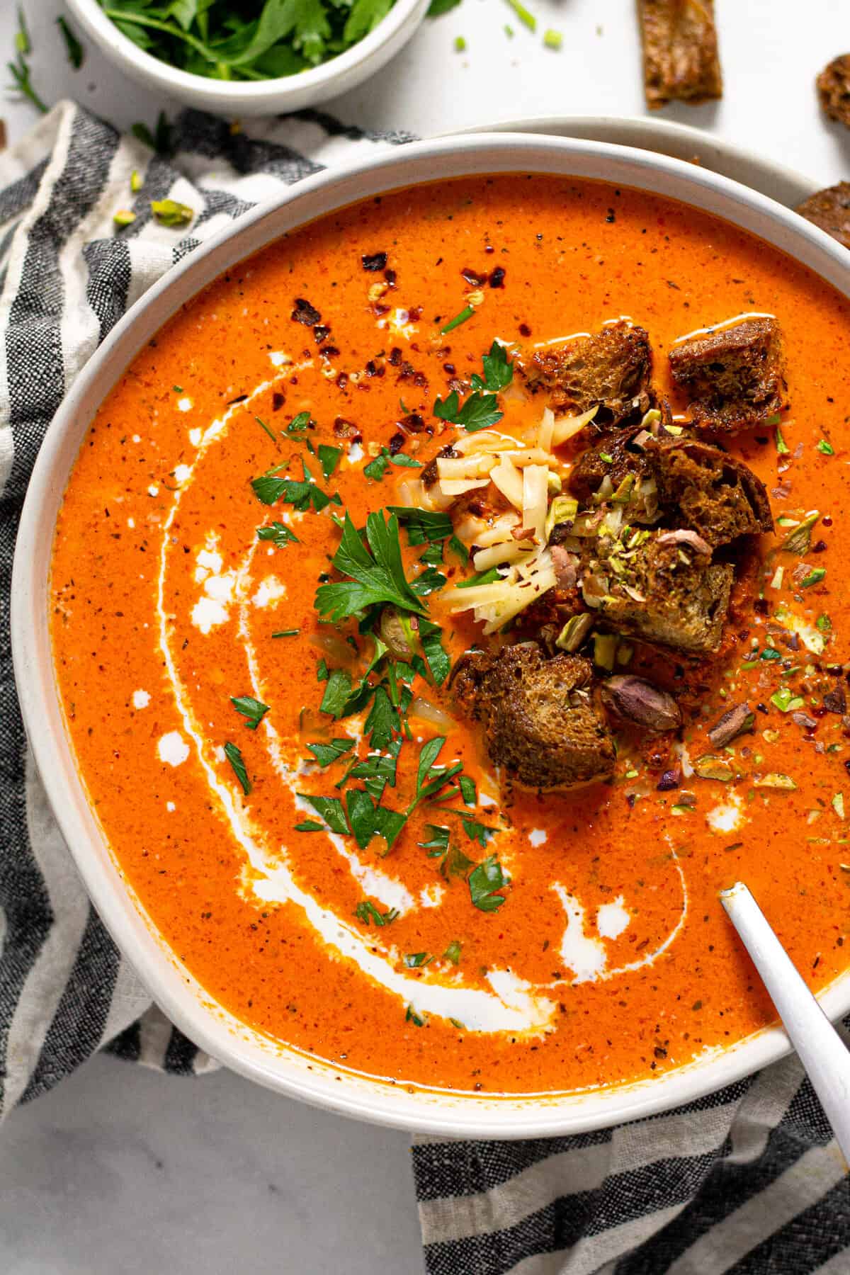 Roasted Red Pepper Soup Midwest Foodie