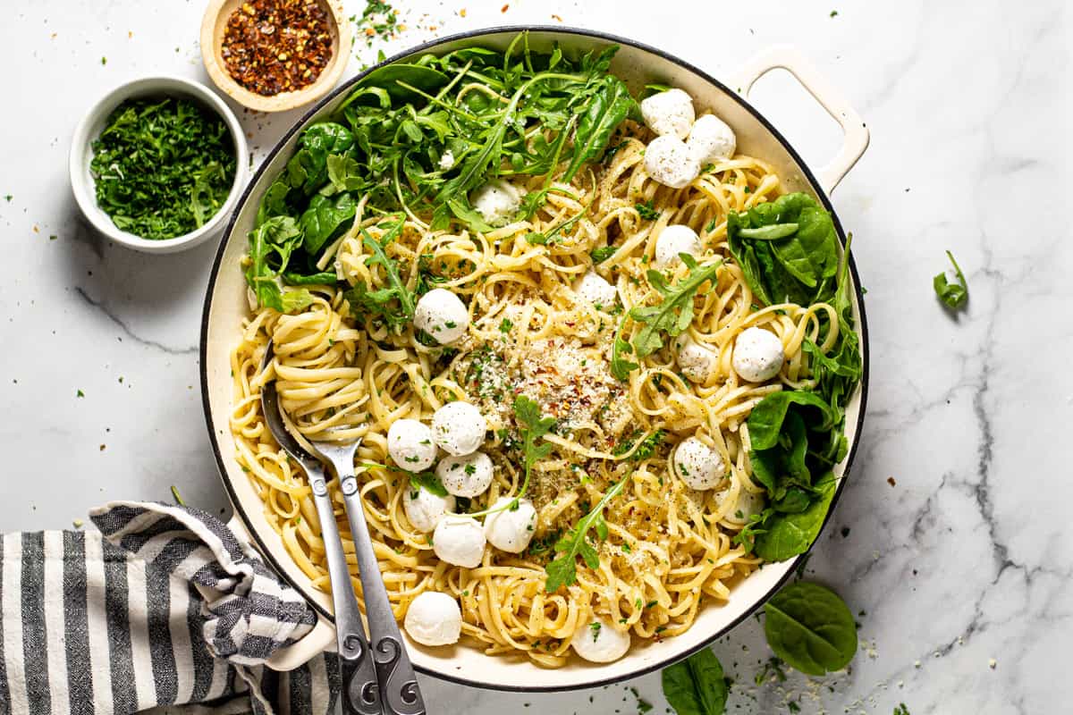 15 Minute Garlic Butter Noodles - Midwest Foodie