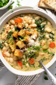 30 Minute White Bean Soup with Kale - Midwest Foodie