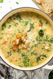 30 Minute White Bean Soup with Kale - Midwest Foodie