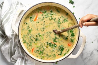 30 Minute White Bean Soup with Kale - Midwest Foodie