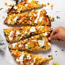 Mexican Street Corn Flatbread Pizza-image