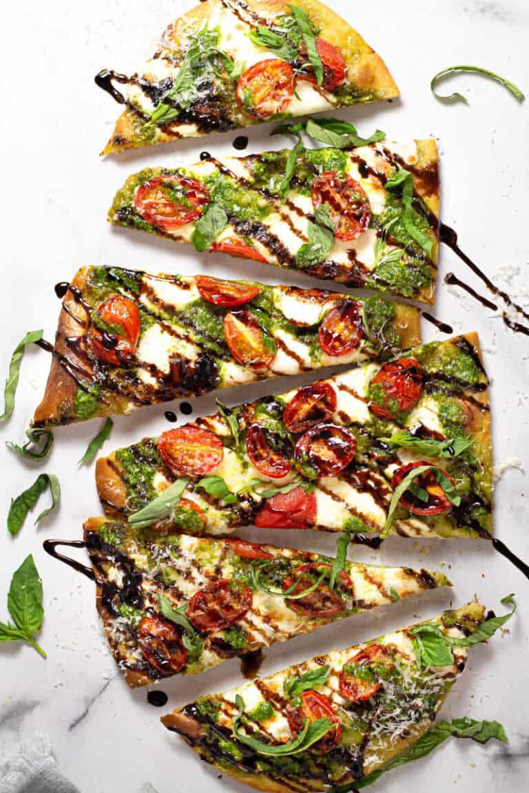 Caprese Flatbread - Midwest Foodie