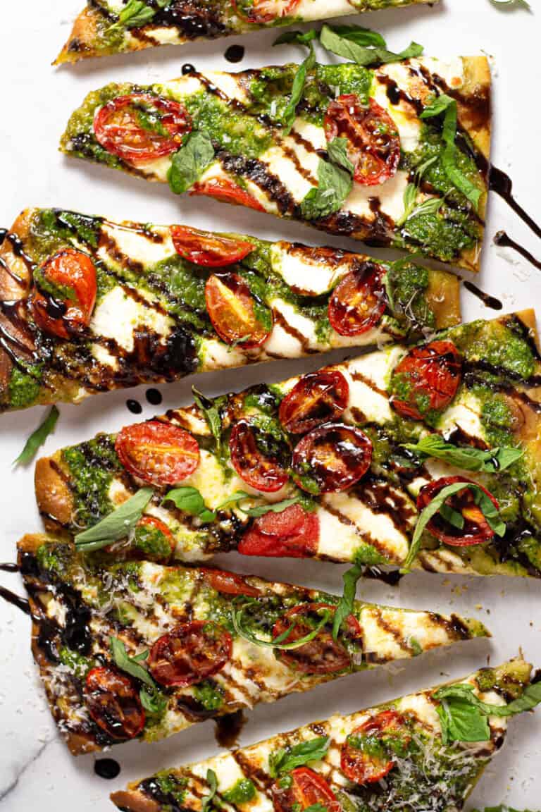 Caprese Flatbread - Midwest Foodie