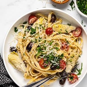 15 Minute Greek Pasta - Midwest Foodie