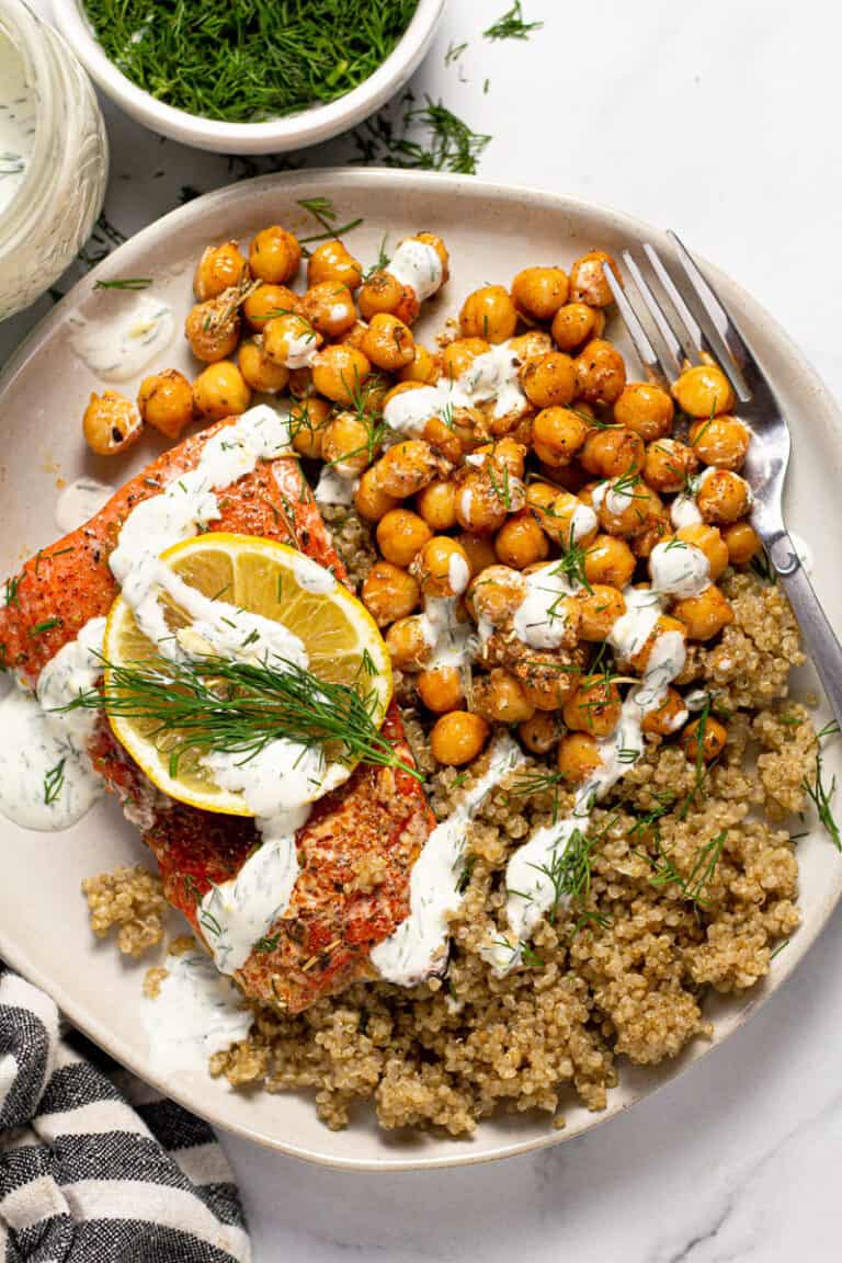 15 Minute Baked Mediterranean Salmon - Midwest Foodie