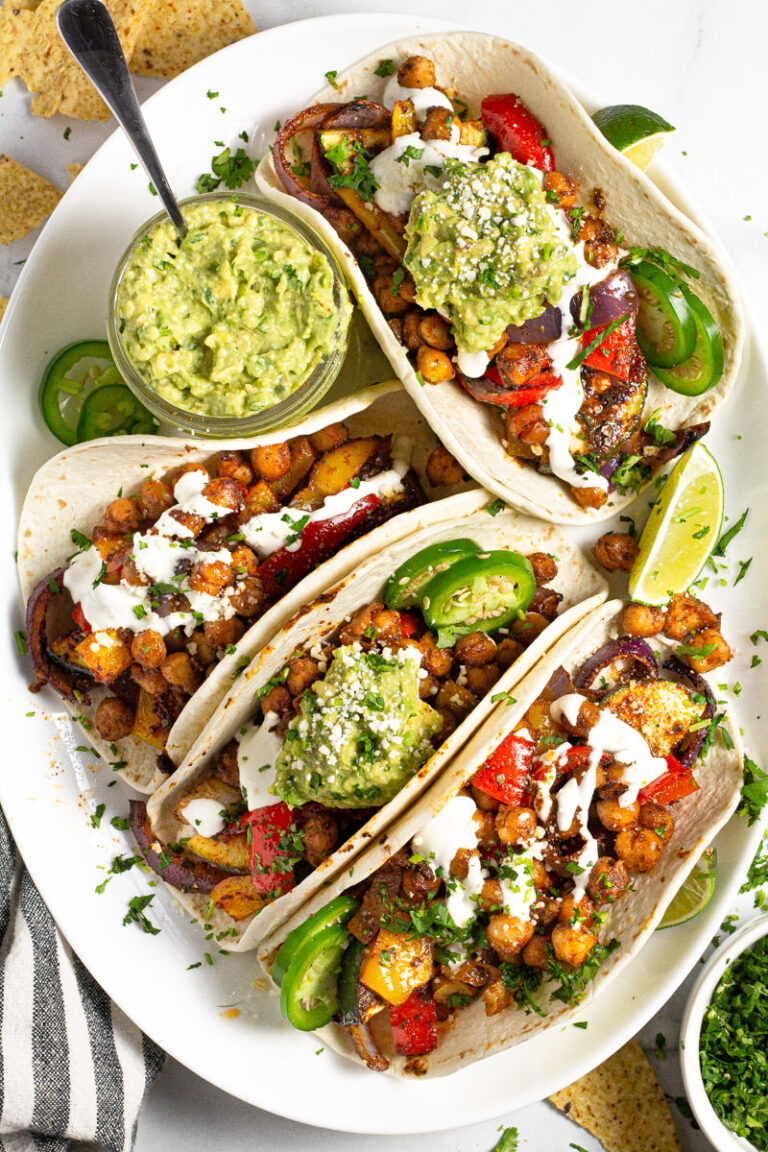 Sheet Pan Chickpea Fajitas - Midwest Foodie