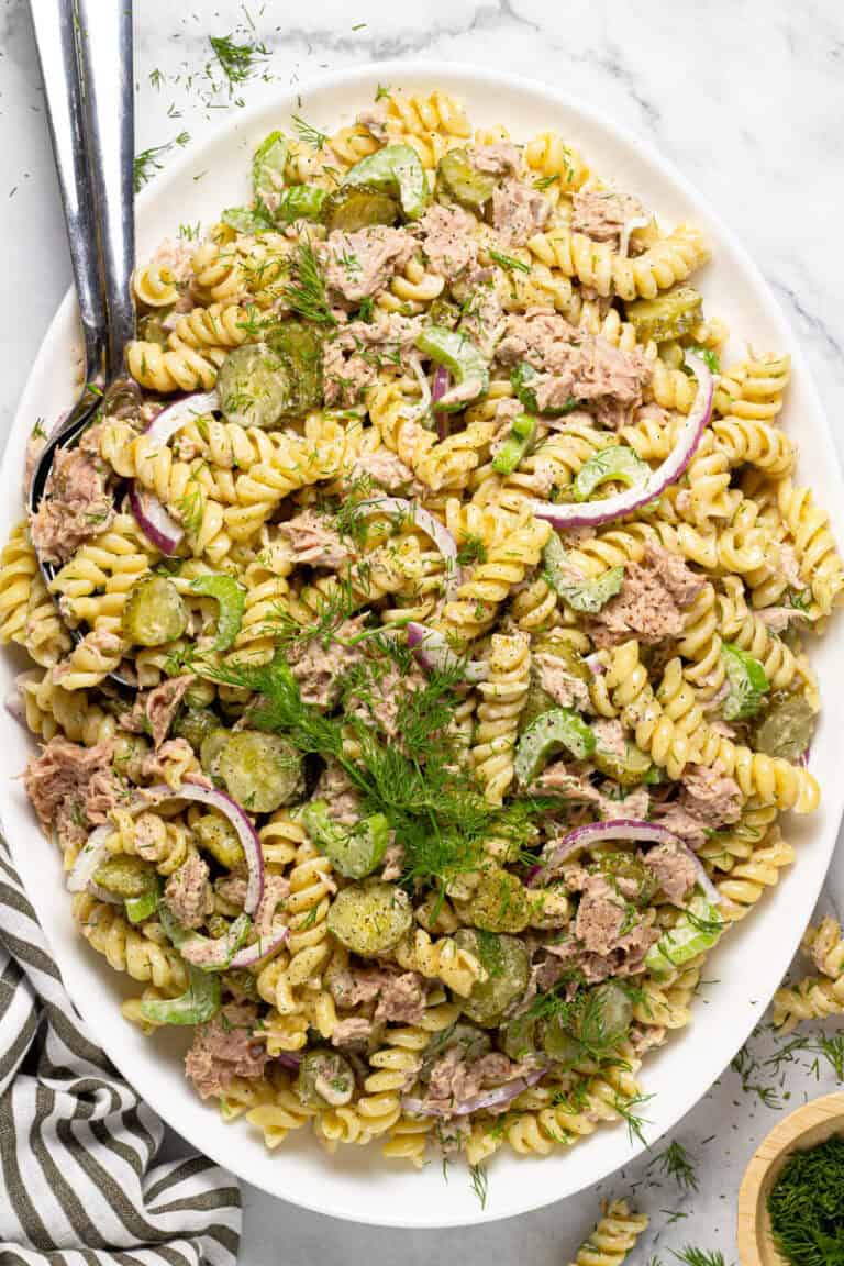 20 Minute Tuna Pasta Salad Recipe - Midwest Foodie