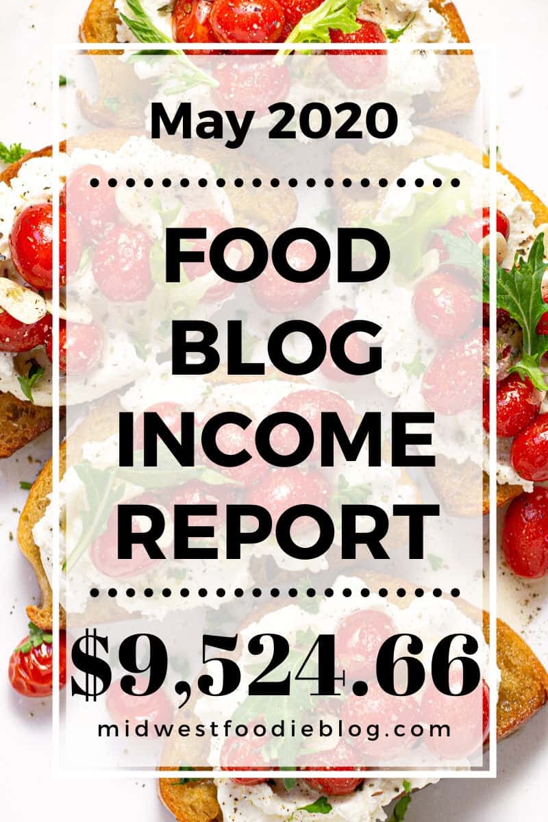 Food Blog Income Report May 2020 - Midwest Foodie