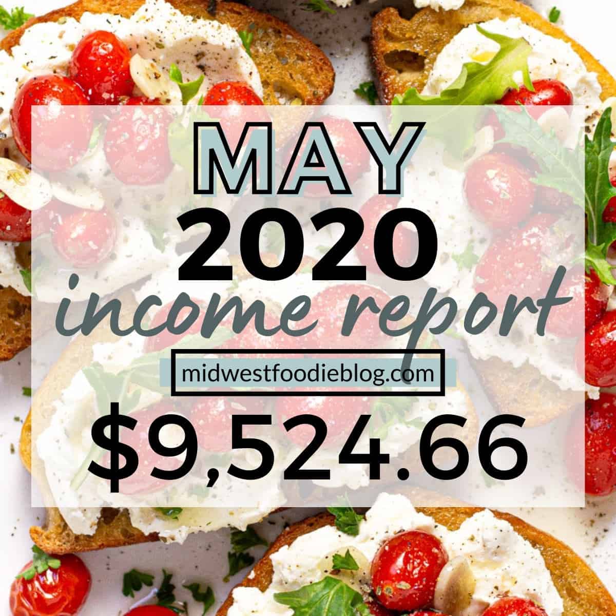 Food Blog Income Report May 2020