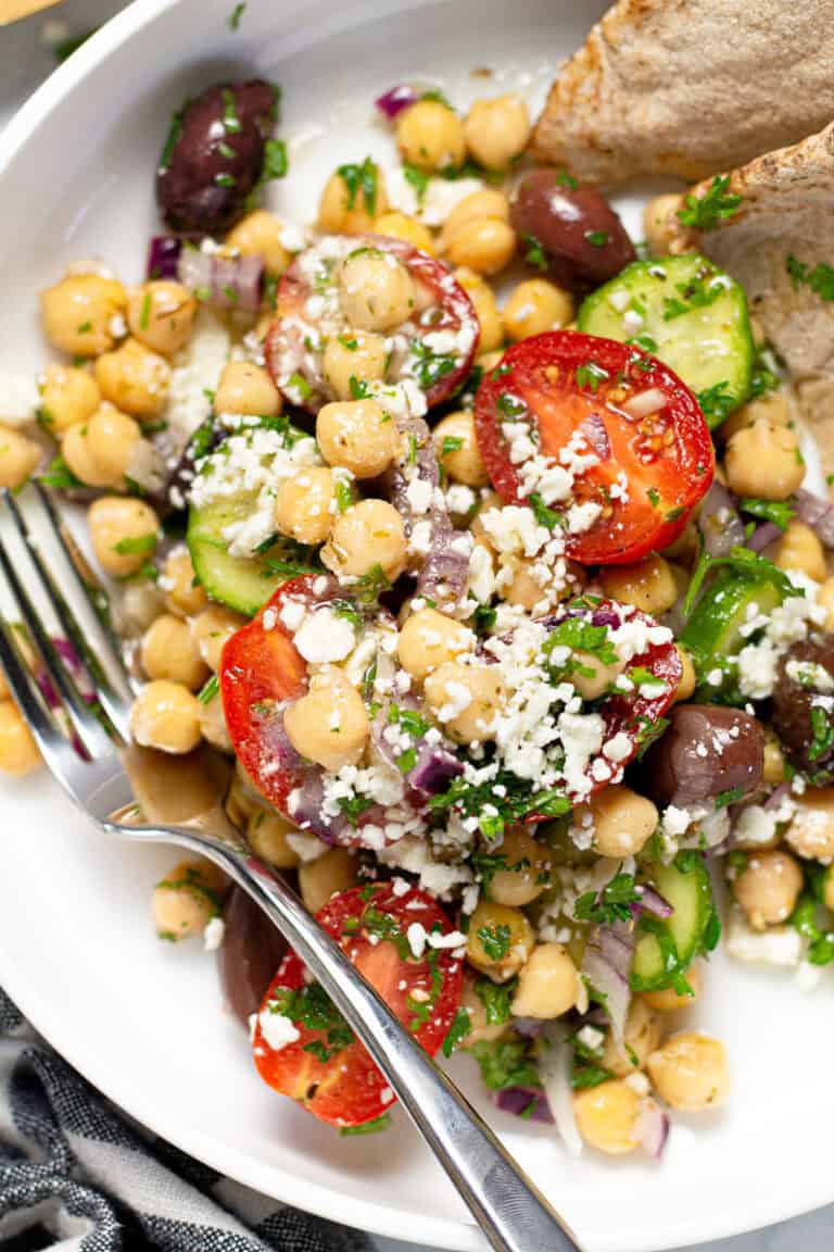 Mediterranean Garbanzo Bean Salad Midwest Foodie