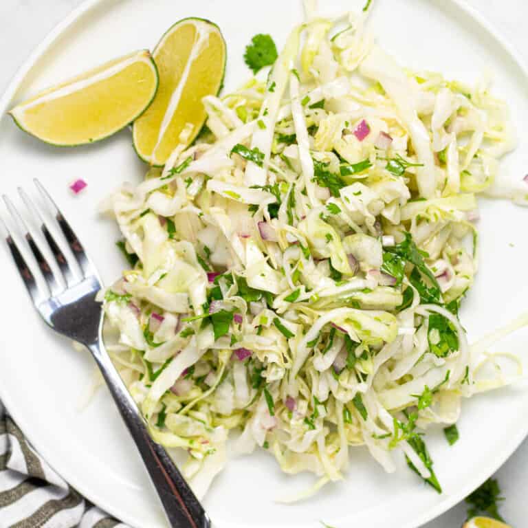 5 Minute Cilantro Lime Slaw