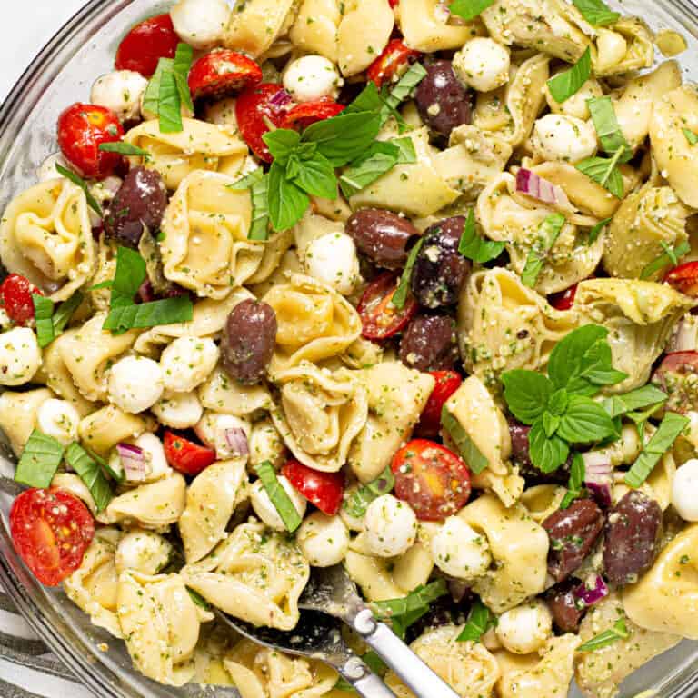 Easy Pesto Pasta Salad with Tortellini