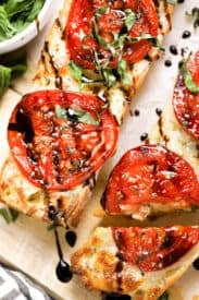 Caprese Garlic Bread - Midwest Foodie