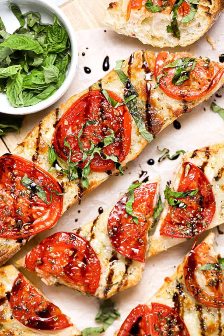 Caprese Garlic Bread Midwest Foodie