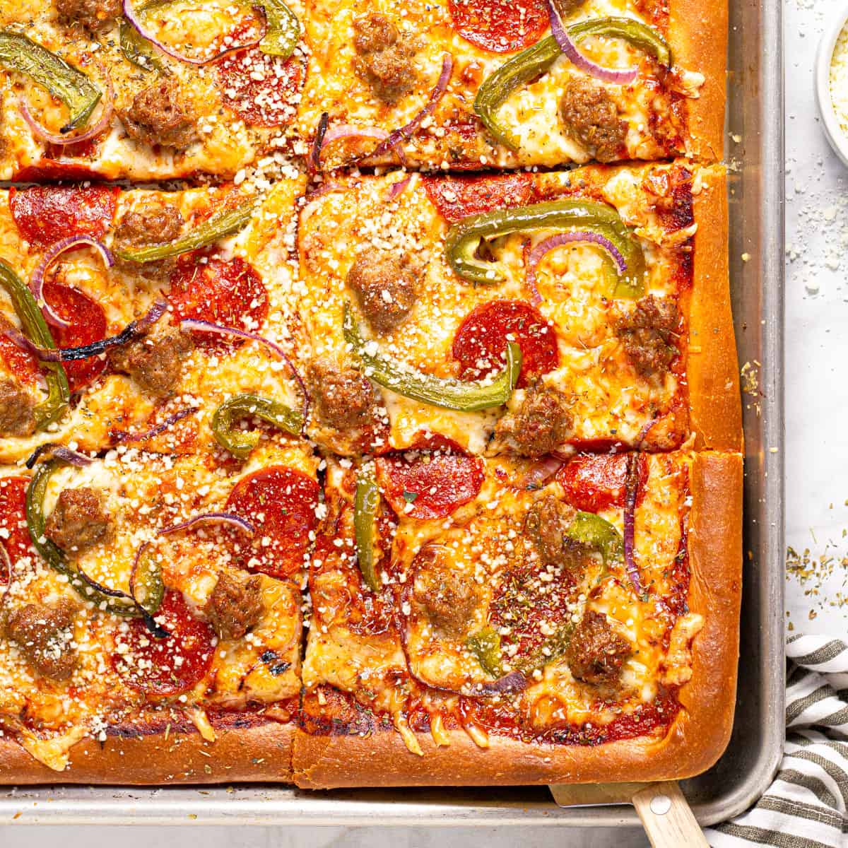 Best-Ever Sheet Pan Pizza – A Couple Cooks