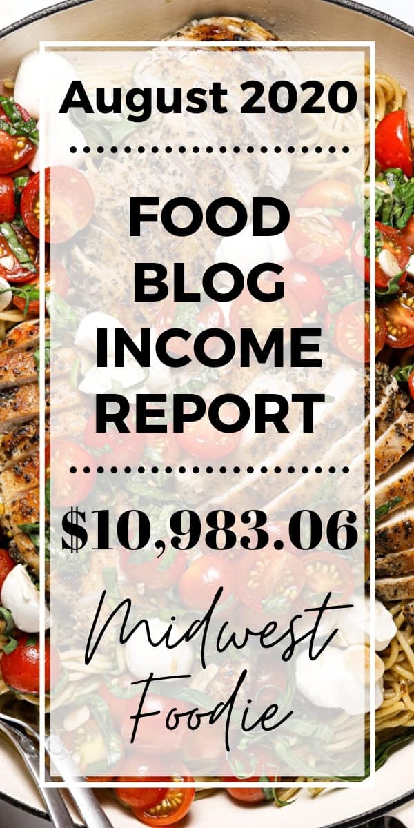 Food Blog Income Report August 2020 - Midwest Foodie