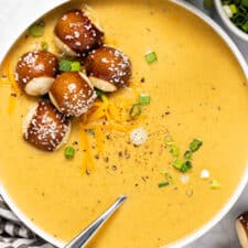 Vegetarian Beer Cheese Soup-image