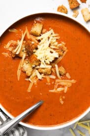 Creamy Tomato Basil Soup - Midwest Foodie