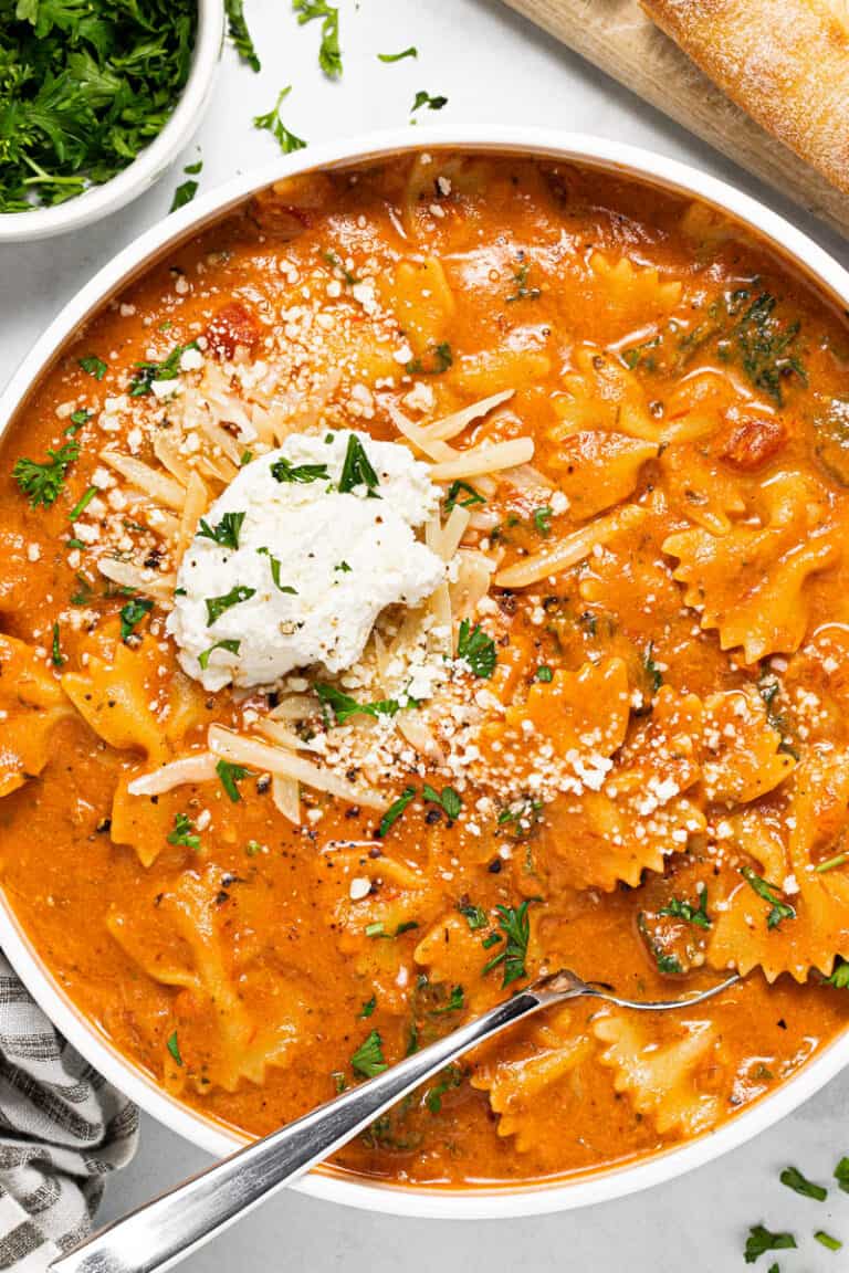 Creamy Vegetarian Lasagna Soup Midwest Foodie