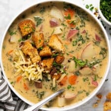 Vegan Kale and Potato Soup-image
