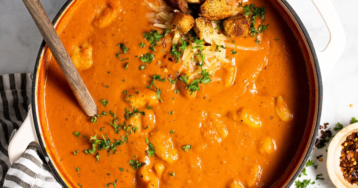 Vegan Tomato Gnocchi Soup