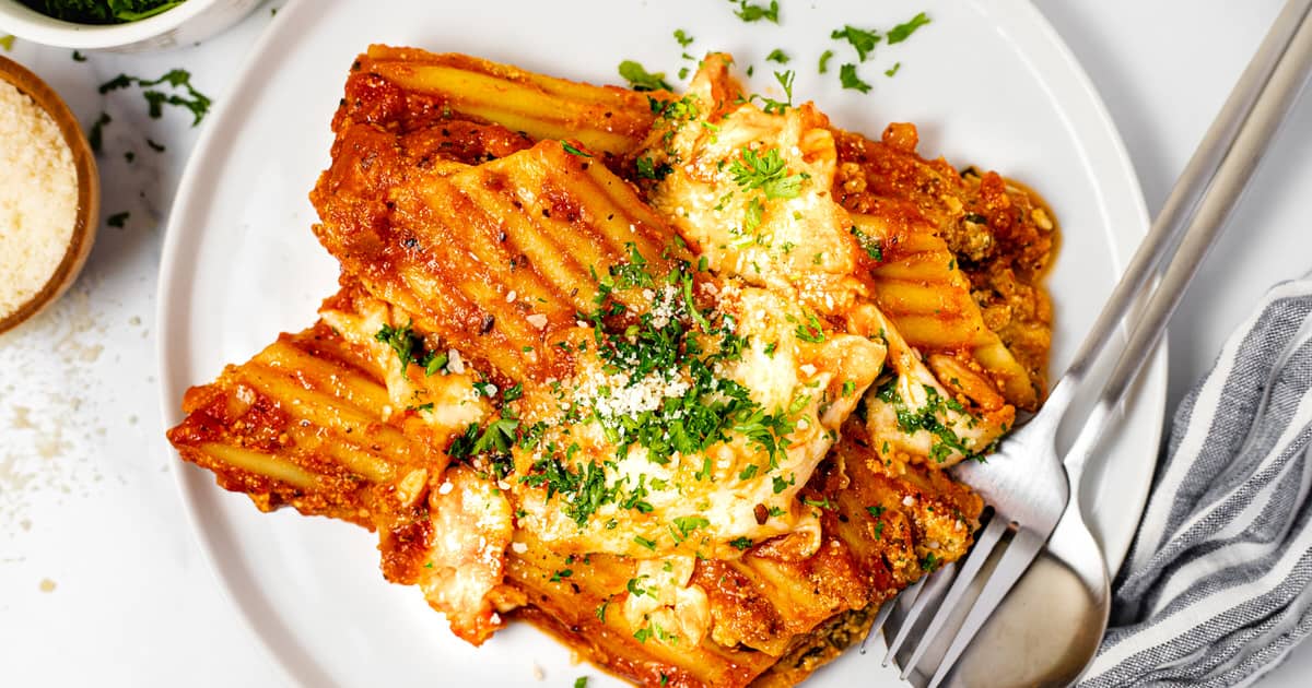 Easy Vegetarian Spinach and Cheese Manicotti Recipe