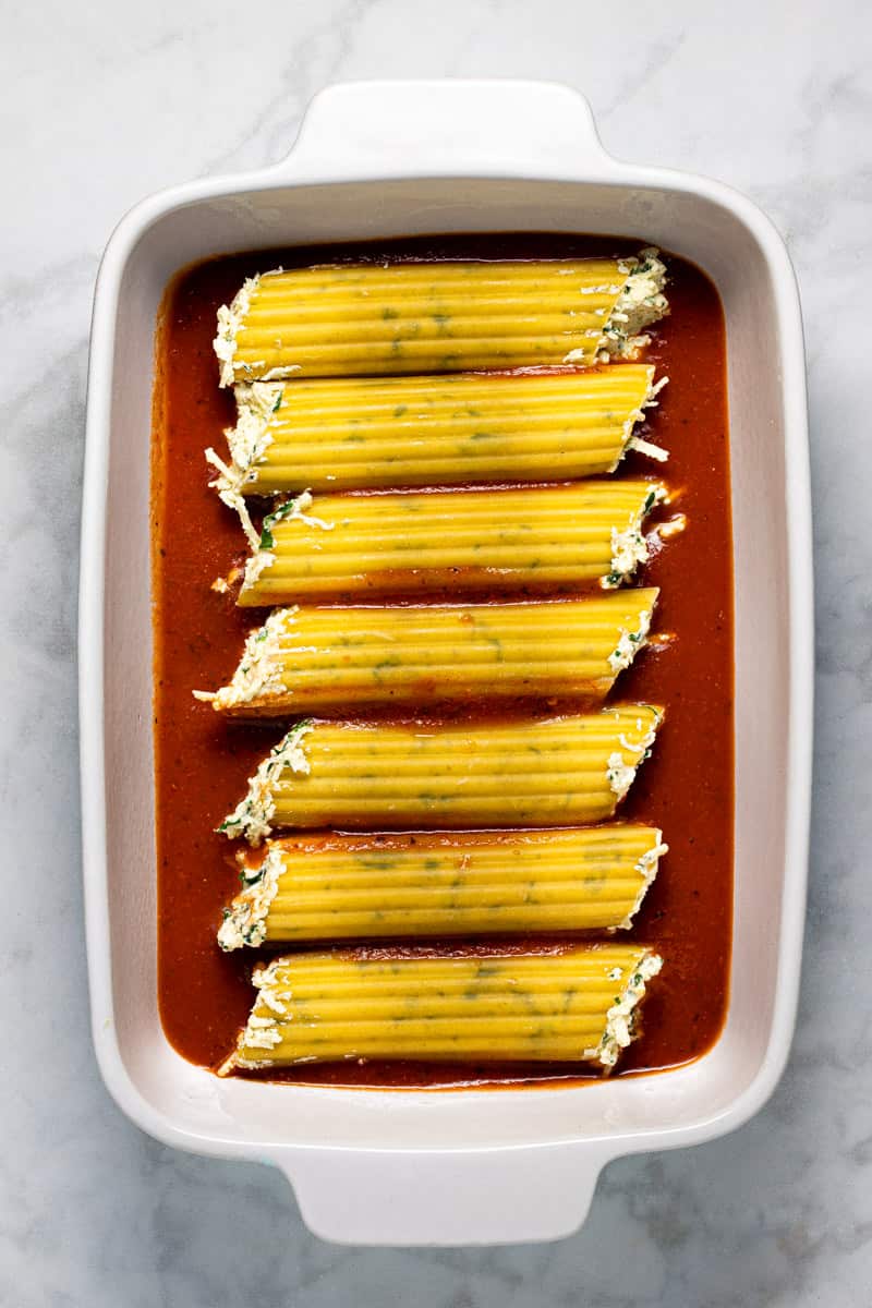 No Boil Baked Manicotti Recipe Midwest Foodie