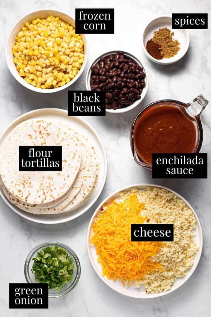 Easy Black Bean Enchiladas - Midwest Foodie
