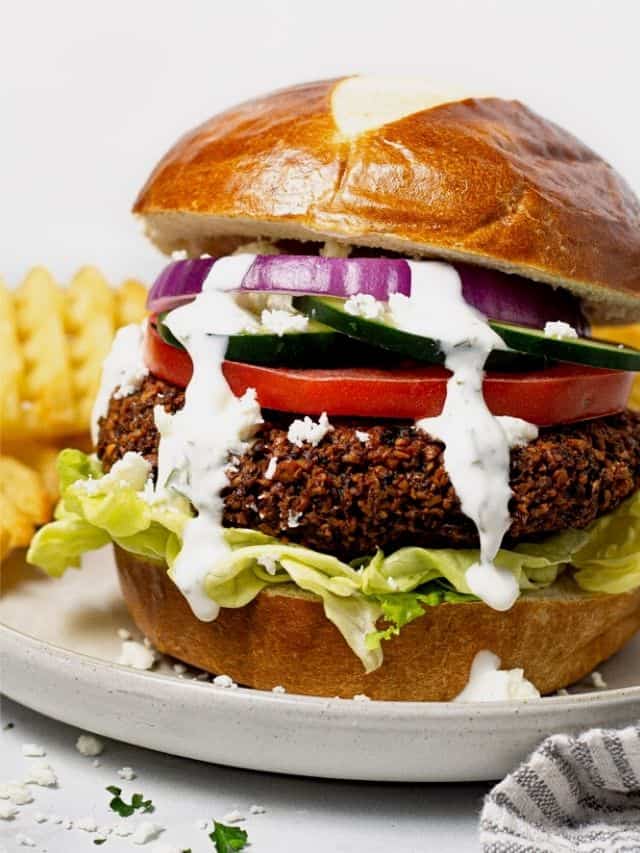 Crispy Falafel Burgers