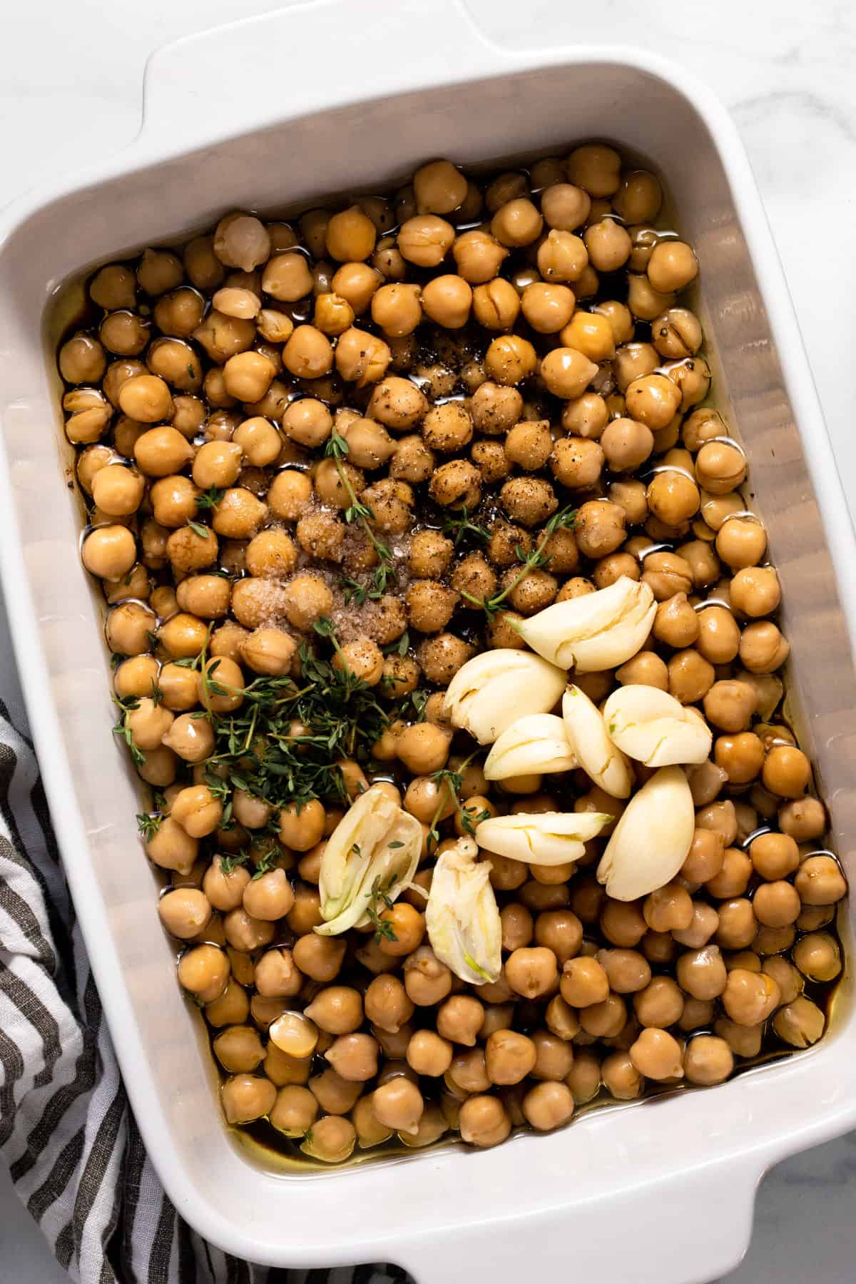 Olive Oil Braised Roasted Garbanzo Beans - Midwest Foodie