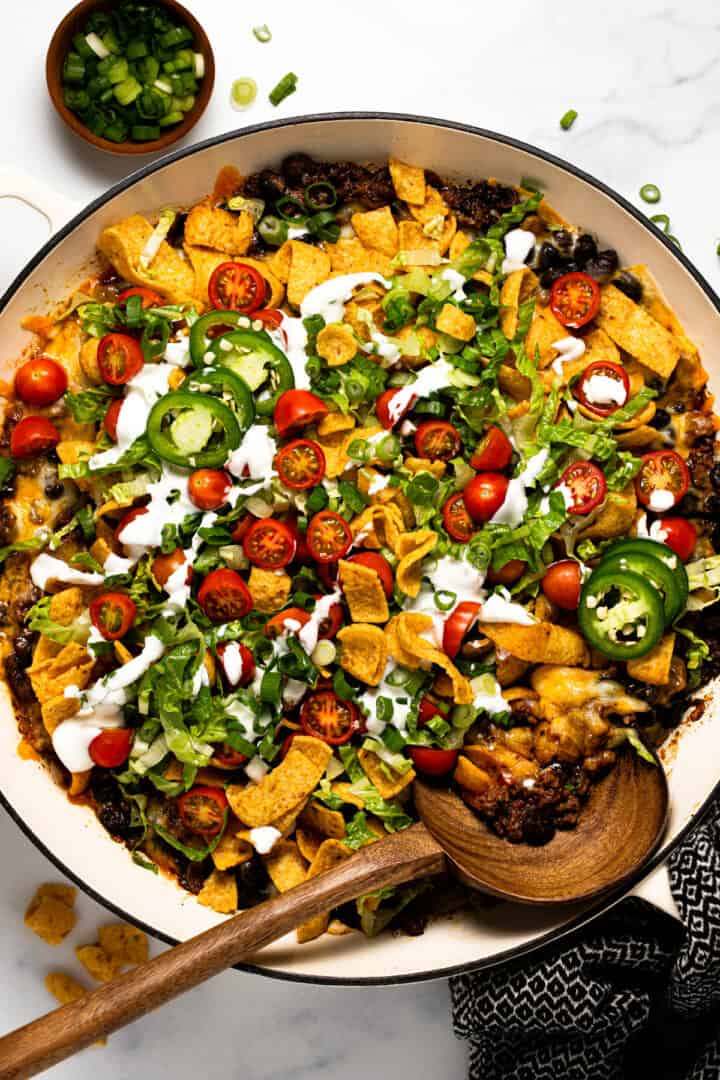 Easy Walking Taco Casserole Recipe - Midwest Foodie